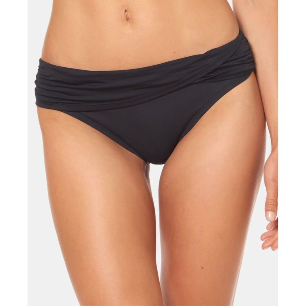Rod Beattie Women's Kore Sarong Hipster Bikini Bottoms Black Size 4